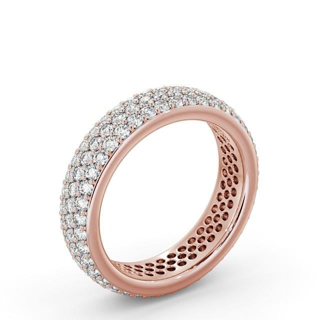 Clara Full Eternity 1.20ct Round Moissanite Pave Ring