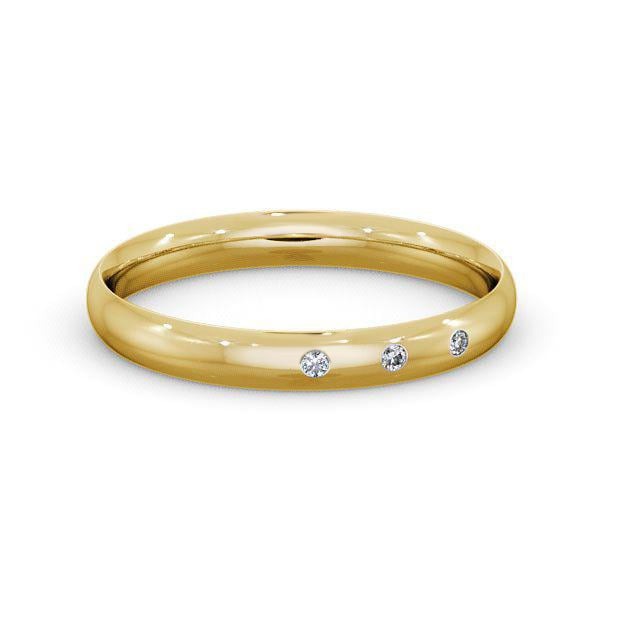 Clara Three Round Lab Diamond Traditional Court Ring