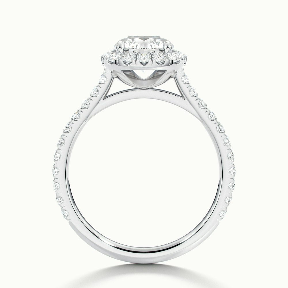 Classic Assassin Round Halo Moissanite Engagement Ring