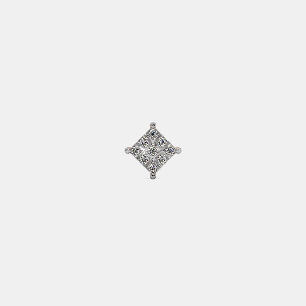 Classic Princess Stud Moissanite Earrings