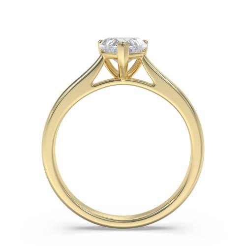 Classic Heart Lab Grown Diamond Engagement Ring