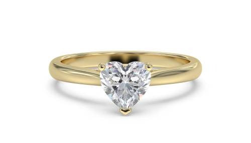 Classic Heart Lab Grown Diamond Engagement Ring