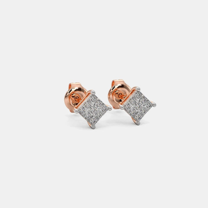 Classic Princess Stud Lab Diamond Earrings