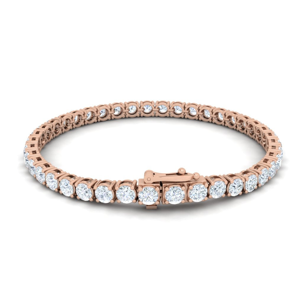 Classic Round Tennis Lab Grown Diamond Bracelet