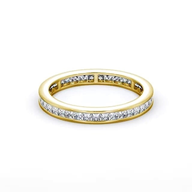 Daisy Full Eternity Princess Lab Diamond Channel Set Ring