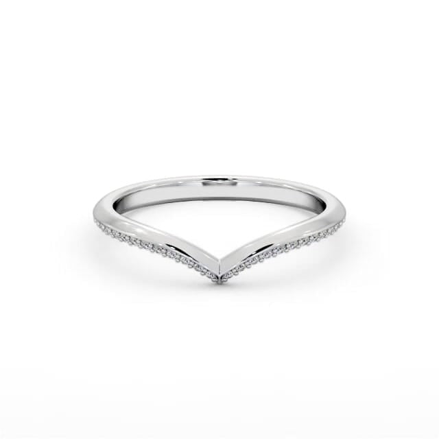 Daisy Half Eternity Round Knife Edge Wishbone Design Ring