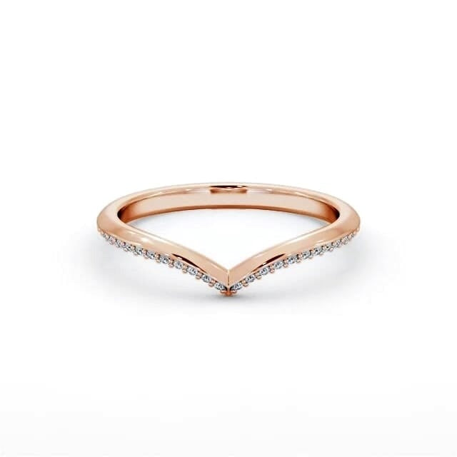 Daisy Half Eternity Round Knife Edge Wishbone Design Ring