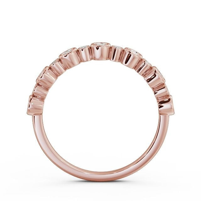 Daisy Half Eternity Round Lab Diamond Bezel Set Ring