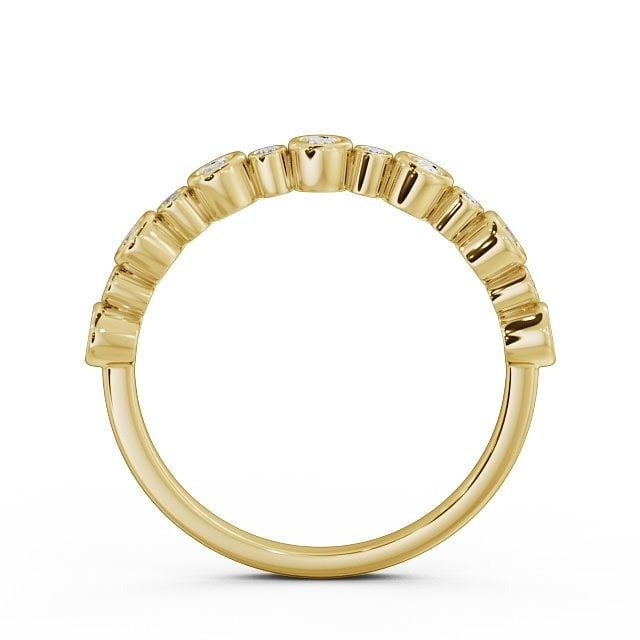 Daisy Half Eternity Round Lab Diamond Bezel Set Ring