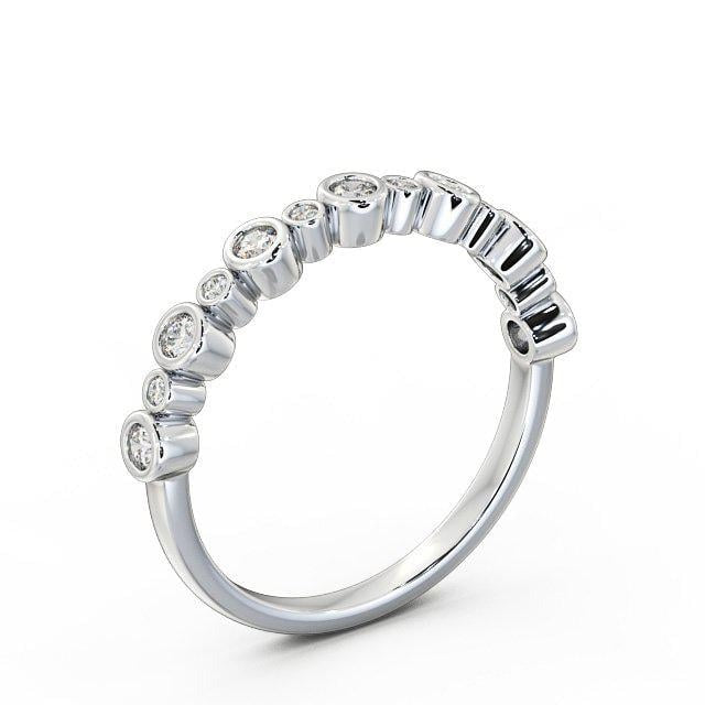 Daisy Half Eternity Round Lab Diamond Bezel Set Ring