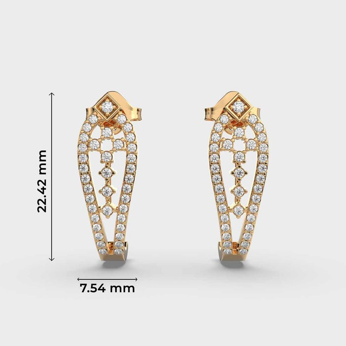 Delicately Charming Moissanite Earrings