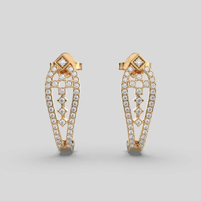 Delicately Charming Moissanite Earrings