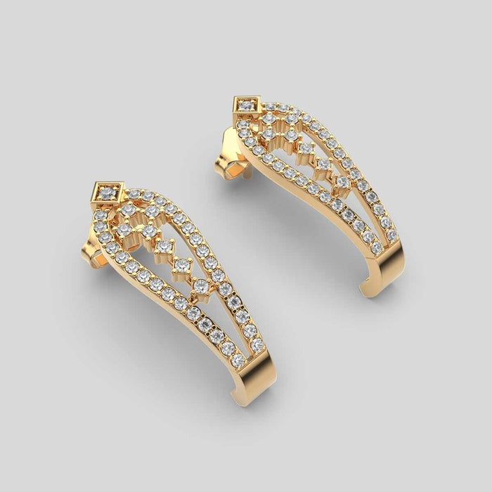 Delicately Charming Lab Diamond Earrings