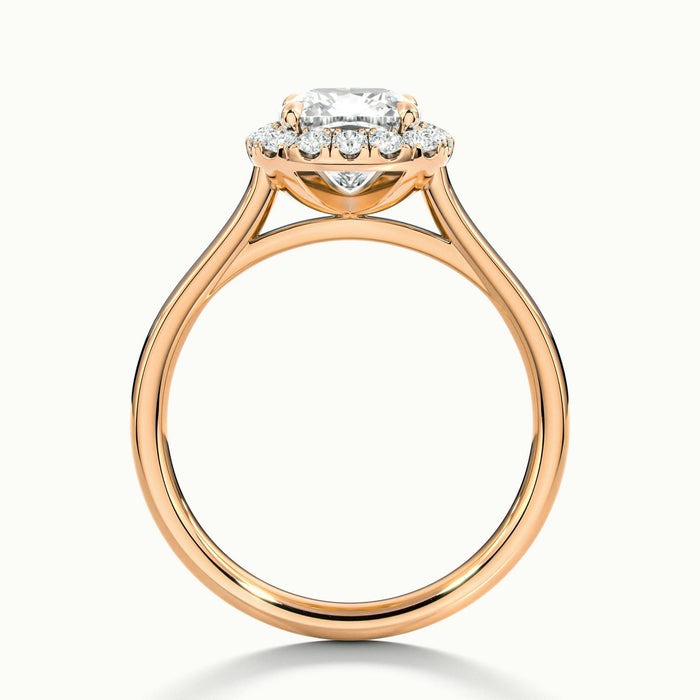 Delight Cushion Oberon Plain Moissanite Engagement Ring