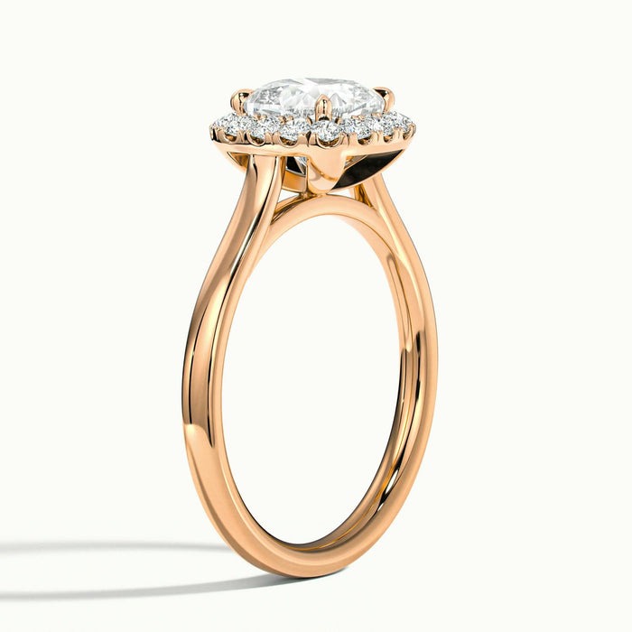 Delight Cushion Oberon Plain Moissanite Engagement Ring