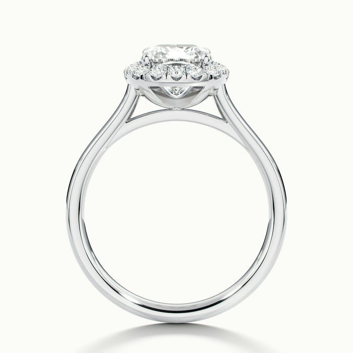 Delight Cushion Oberon Plain Moissanite Engagement Ring