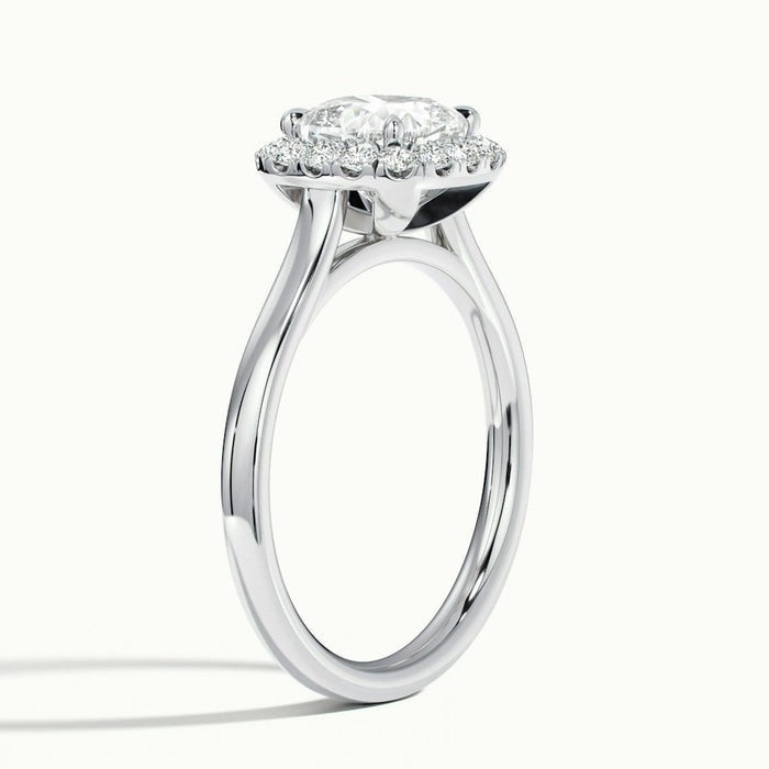 Delight Cushion Oberon Plain Moissanite Engagement Ring