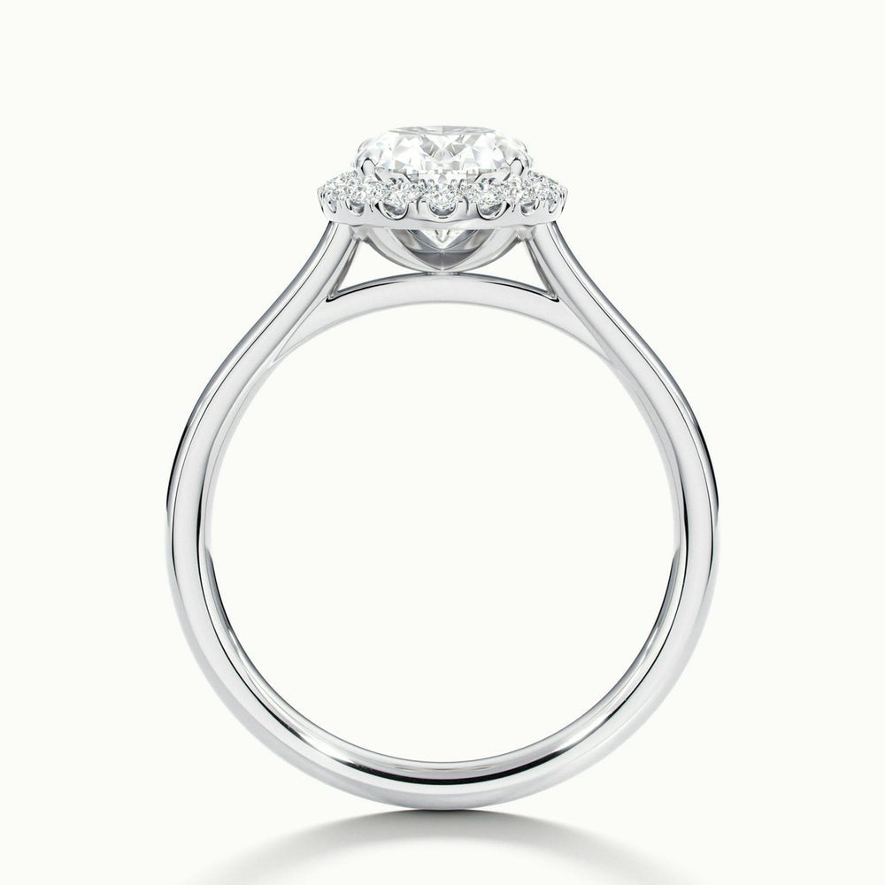 Delight Oval Oberon Plain Moissanite Engagement Ring