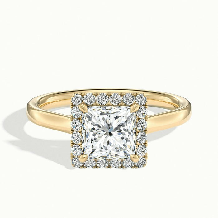 Delight Princess Oberon Plain Moissanite Engagement Ring