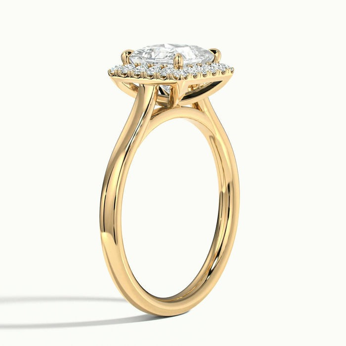 Delight Princess Oberon Plain Moissanite Engagement Ring