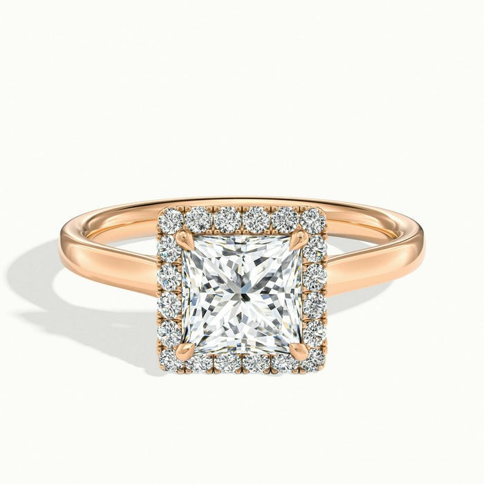 Delight Princess Oberon Plain Moissanite Engagement Ring