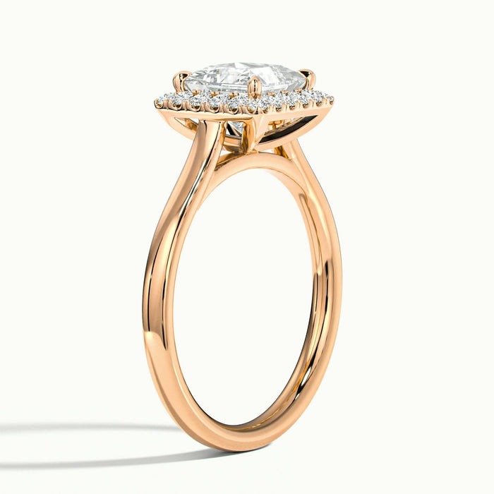 Delight Princess Oberon Plain Moissanite Engagement Ring