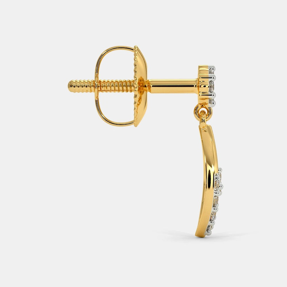 Elegance Stud Lab Diamond Earrings