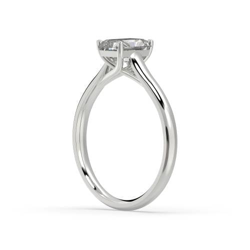 Elegant Radiant Lab Grown Diamond Engagement Ring