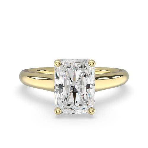 Elegant Radiant Lab Grown Diamond Engagement Ring