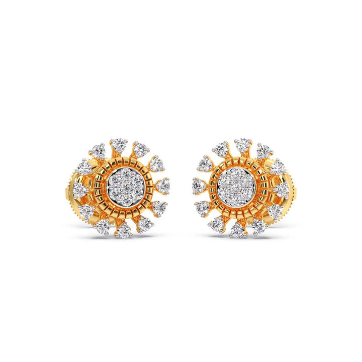 Elegant Lab Diamond Stud Earrings