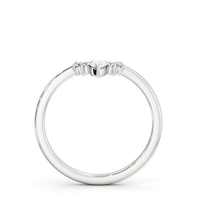 Elin 0.15ct Seven Lab Diamond Pear and Round Wedding Band