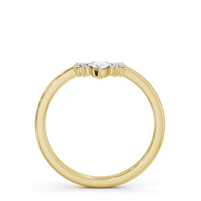 Elin 0.15ct Seven Lab Diamond Pear and Round Wedding Band