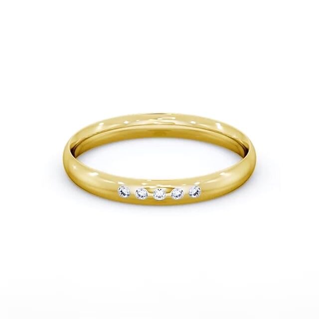 Elise Five Round Lab Diamond Traditional Court Ring