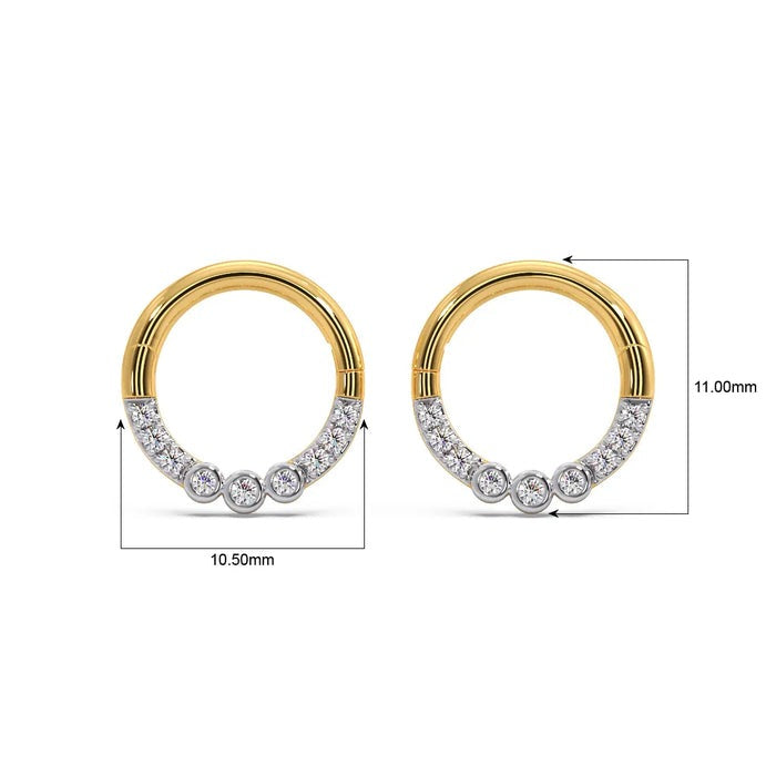 Embrace Moissanite Hoops Earrings