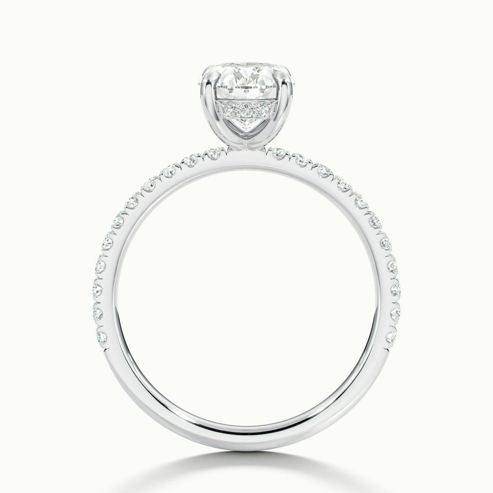 Eternal Flame Oval Moissanite Engagement Ring