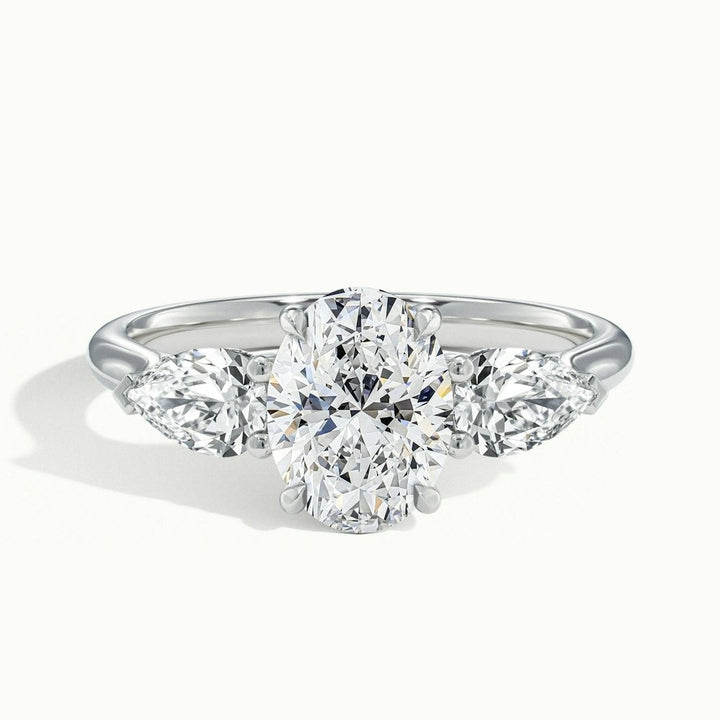 Eternal Oval Moissanite Engagement Ring