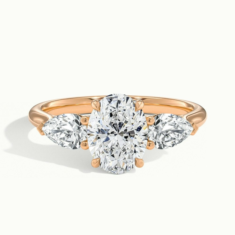 Eternal Oval Moissanite Engagement Ring