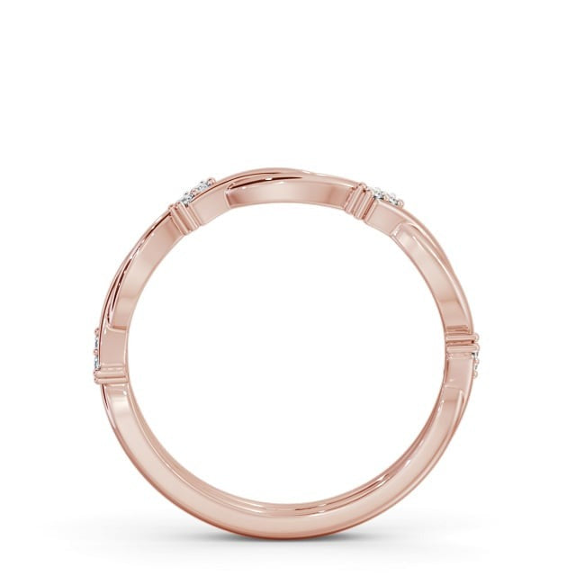 Eva Ladies Round Lab Diamond 0.06ct Unique Wedding Ring