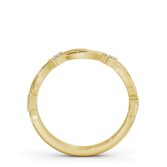 Eva Ladies Round Lab Diamond 0.06ct Unique Wedding Ring