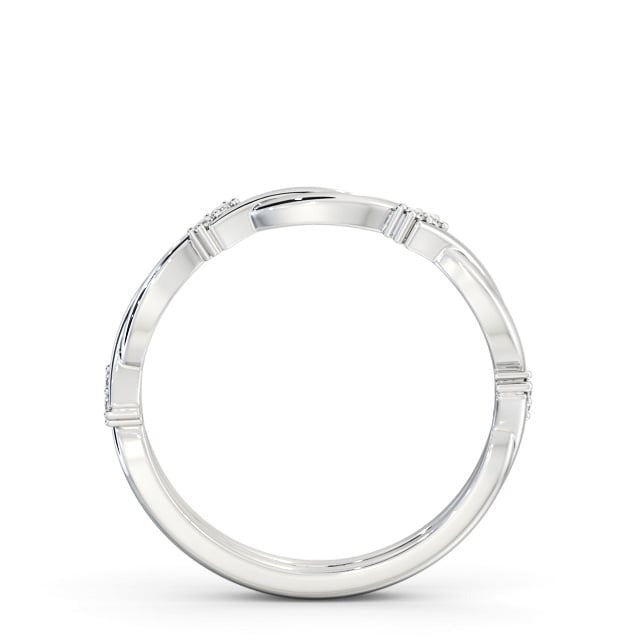 Eva Ladies Round Lab Diamond 0.06ct Unique Wedding Ring