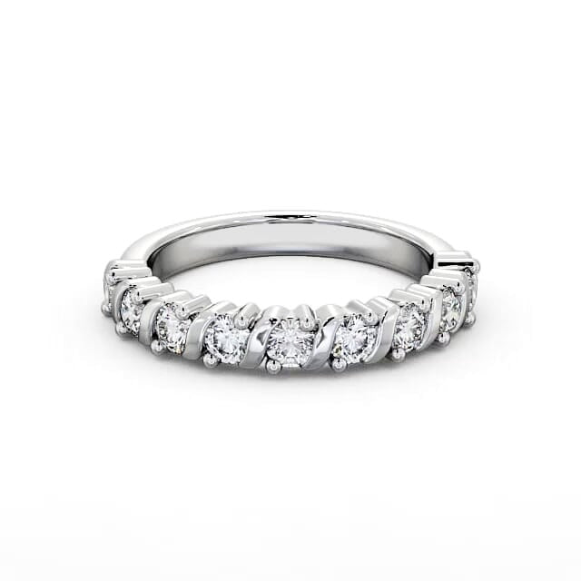 Faye Half Eternity Round Lab Diamond  Contemporary Style Ring