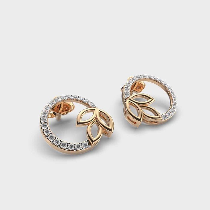 Featherlight Studs Lab Diamond Earrings