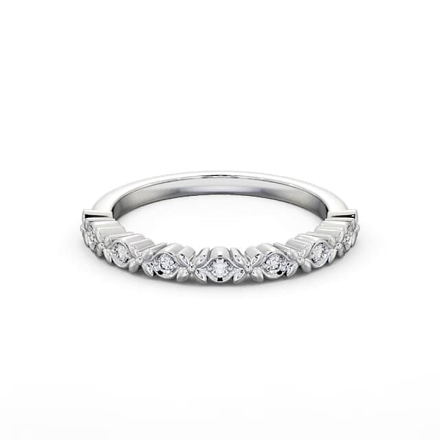 Fleur Half Eternity Round Lab Diamond Criss Cross Ring