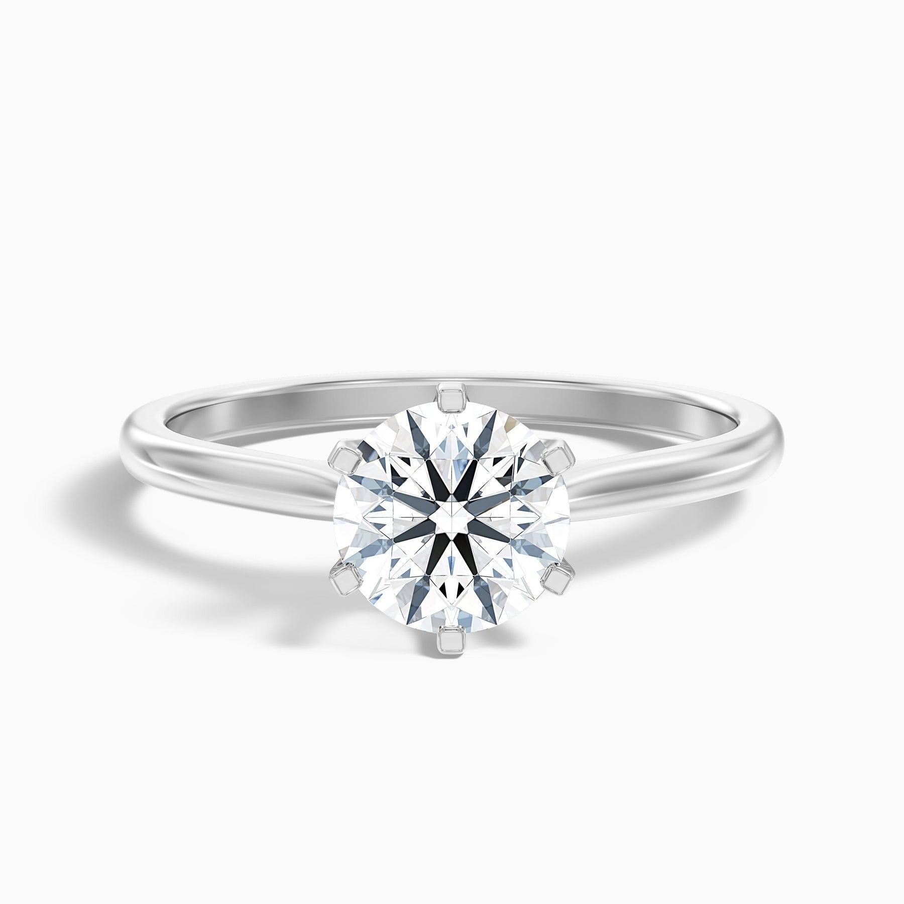 Glacier Round Solitaire Lab Grown Diamond Ring