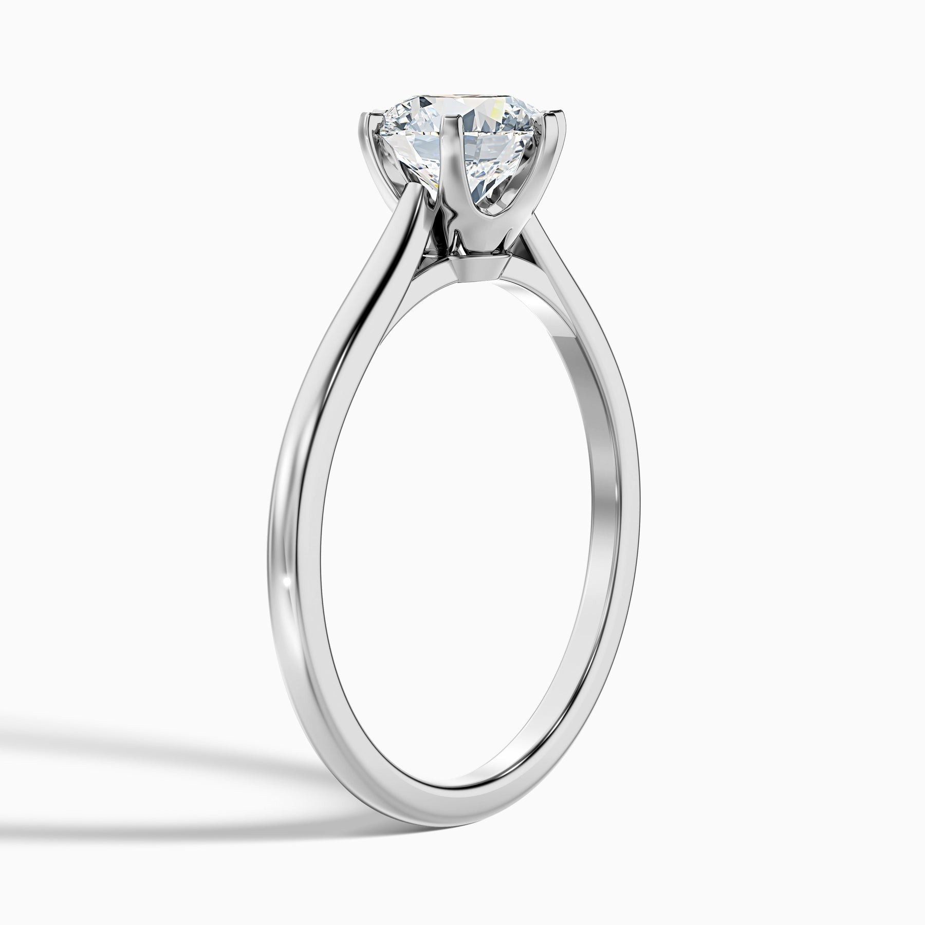 Glacier Round Solitaire Lab Grown Diamond Ring