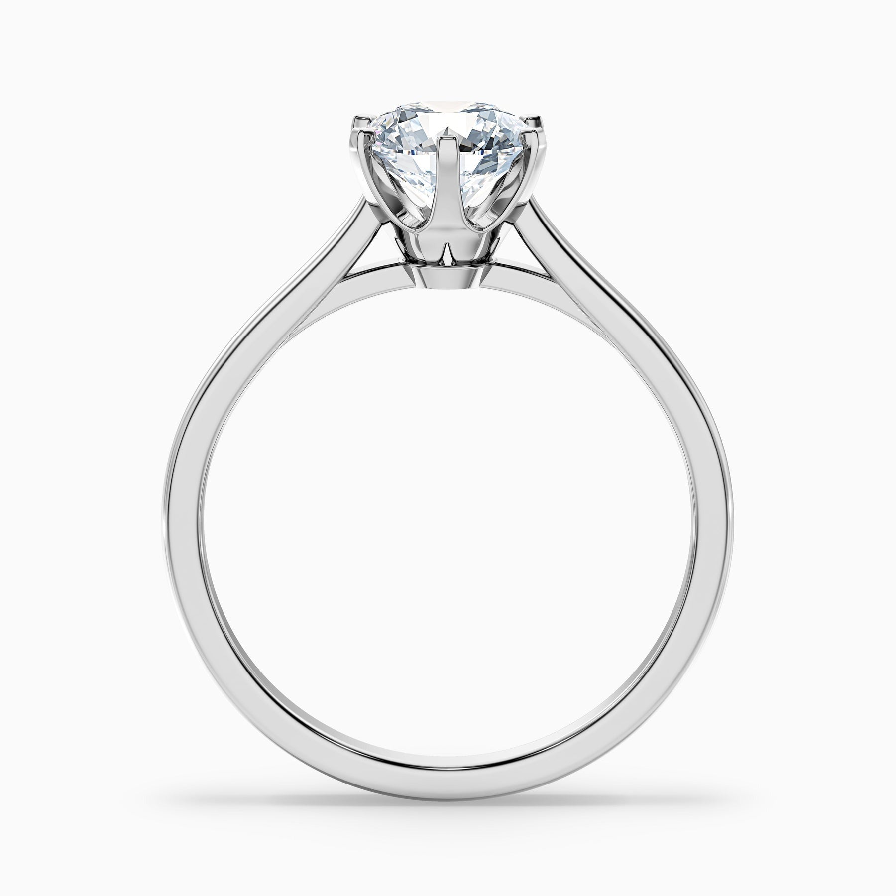 Glacier Round Solitaire Lab Grown Diamond Ring