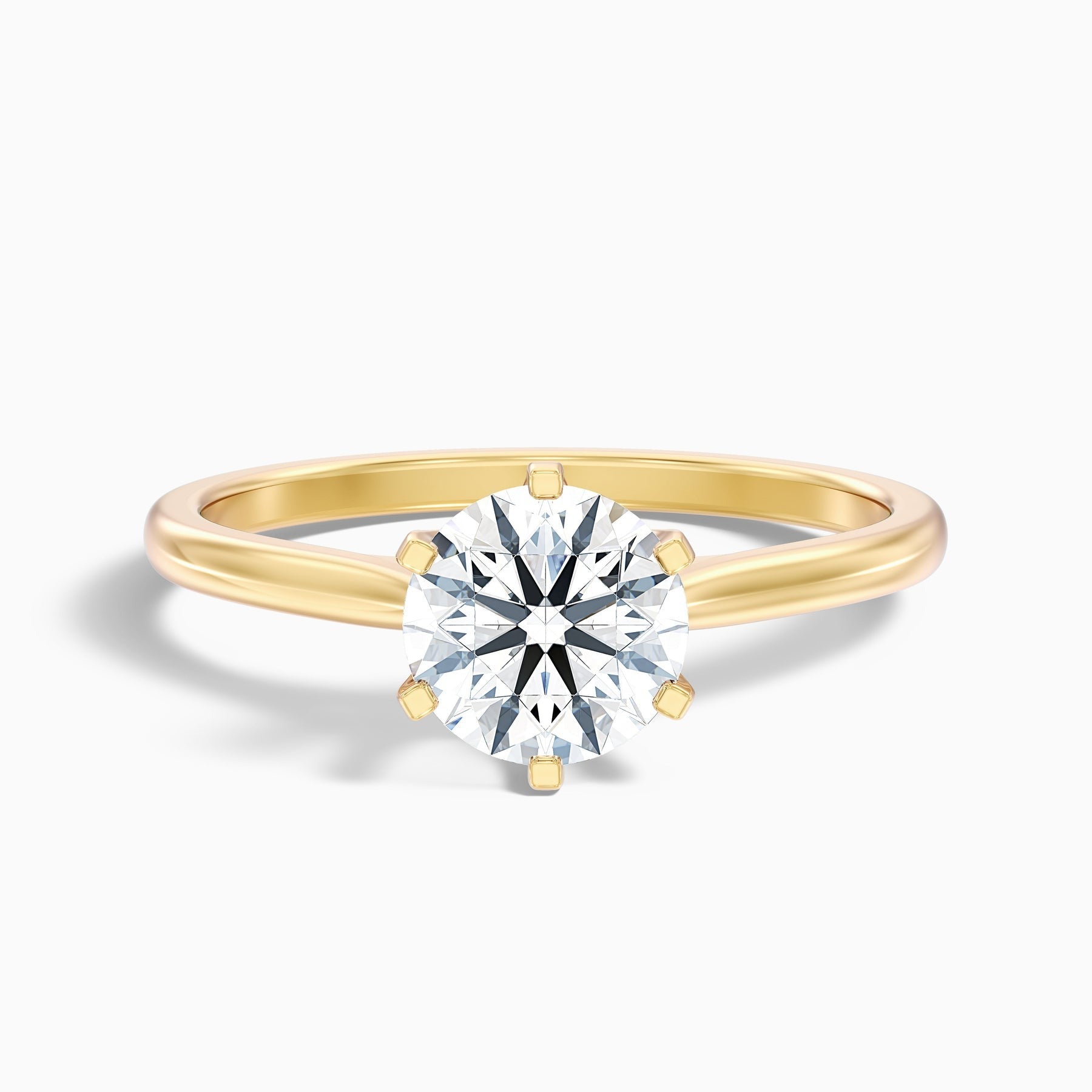 Glacier Round Solitaire Lab Grown Diamond Ring