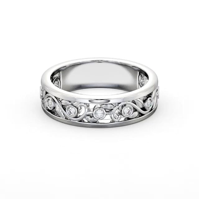 Grace 0.10ct Round Lab Diamond Vintage Style Wedding Ring