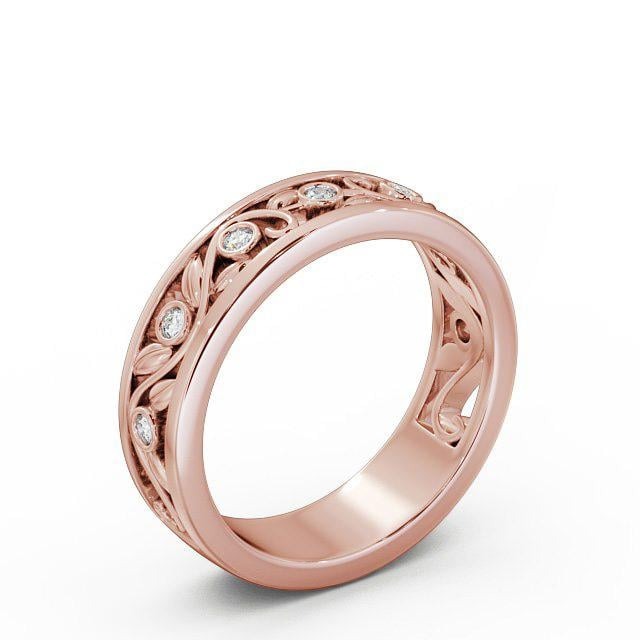 Grace 0.10ct Round Lab Diamond Vintage Style Wedding Ring