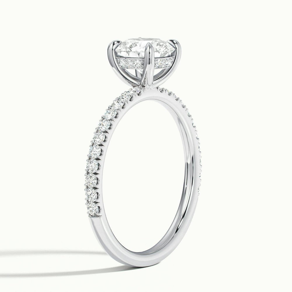 Guardian Spirit Round Moissanite Engagement Ring